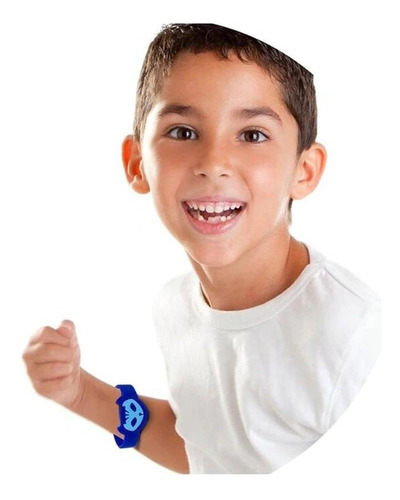 Pulseira P J Mask Menino Gato, Corujita E Lagartixo