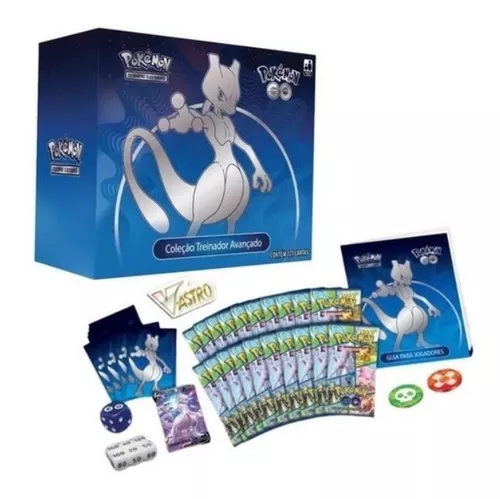 Box Pokémon Treinador Avançado Estampas Ilustradas Mewtwo 121 Cartas