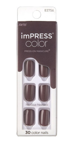 Kiss Impress Color Uñas De Color 017 Try Gray 30