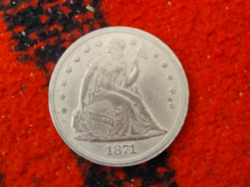 Moneda De Un Dólar De Plata De 1871