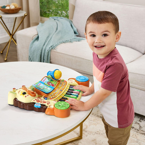 Piano De Brinquedo Vtech Zoo Jamz Giraffe Com 20 Músicas Por