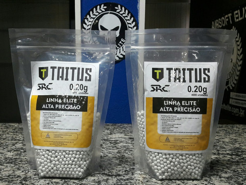 Airsoft 2x Pcts Bbs Src Taitus 0.20g Alta Precisão 