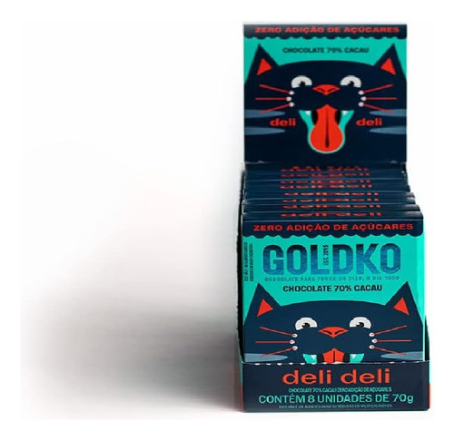 Deli Deli 70% Cacau C/ 8 Unid - Gold Ko