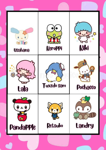 Lotería Hello Kitty - Juego De Mesa En Español