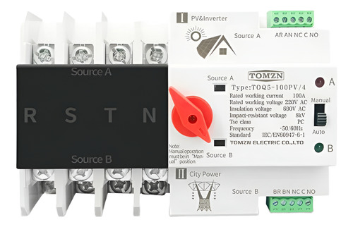 Interruptor De Transferencia Automatica  4p.