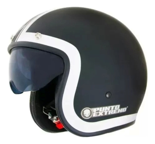 Casco Punto Extremo X581 Abierto Negro/blanco (l)-motordos