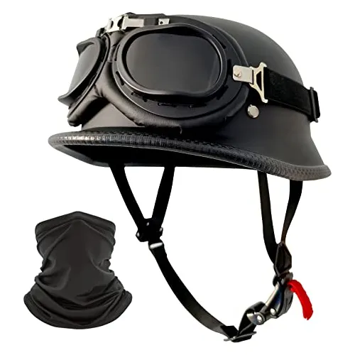 Casco De Motocicleta Estilo Alem n Adultos Casco De M Cuotas