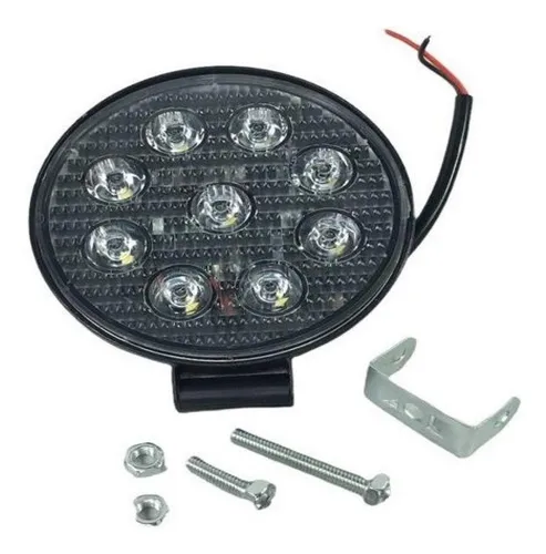 comprar Faro Led Cirular 9 Led 3 Watts Cada Uno 12v 24v