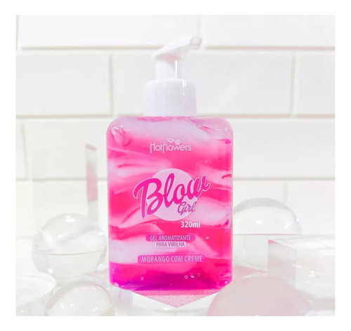 Blow Girl Gel Aromatizante Virilha Morango Com Creme