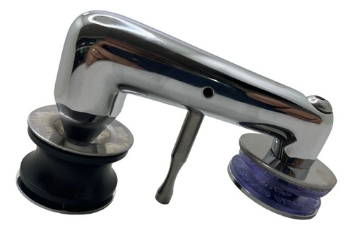 Roldana P/ Box Elegance Tubo Redondo Cromado - Pino Fixo