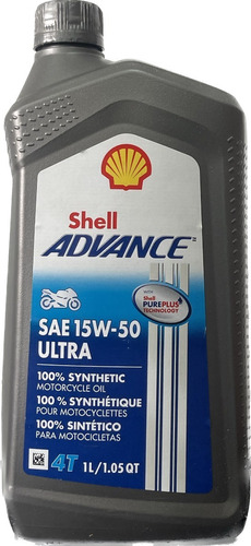 Shell Advance 15w50 Ultra 4t - 5 Litros