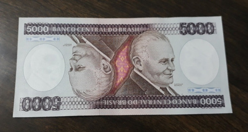 Billete Brasil 5.000 Cruzeiros. Excelente +++ (Usado)
