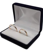 Comprar Juego De Dos Alianzas En Oro 18k Garantia  Estuche Y Grabado
