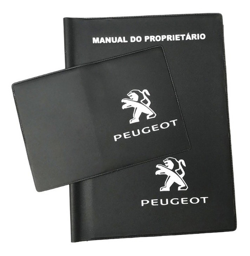 Capa Guardar Manual Proprietário Peugeot + Porta Doc