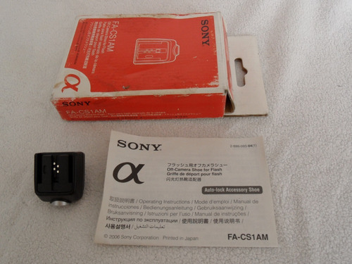 Zapata Sony Fa-cs1am Off-camera Shoe For Flash Alpha