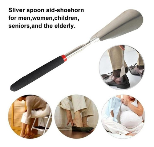 Imagen 1 de 5 de Calzador Retráctil , Súper Largo, Zapato Extractor