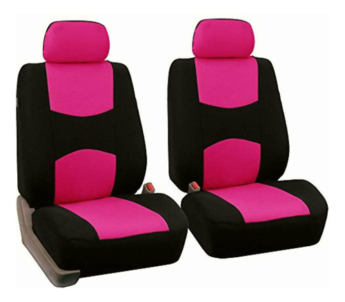 Fh Group Universal Fit Flat Cloth Pair Bucket Seat Cover,