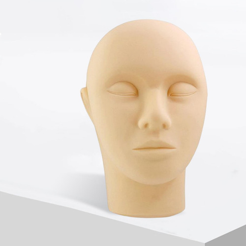Cabeza De Maniquí De Pestañas Plana Para Práctica De
