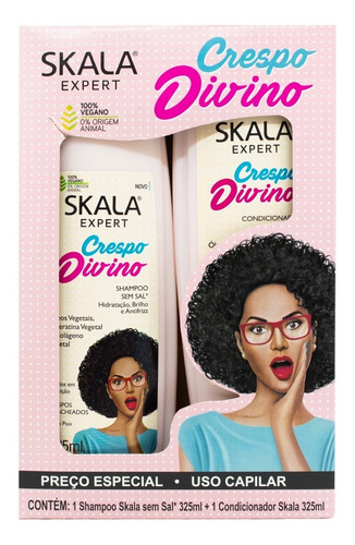 Skala Crespo Divino Shampoo Acondicionador Pelo Rulos Local