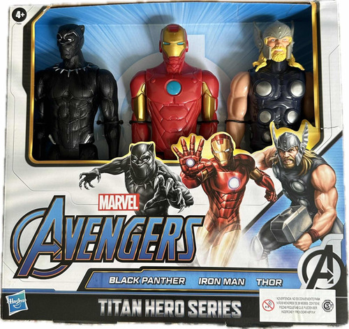 Avengers Titan Hero Series Black Panther Iron Man  Thor