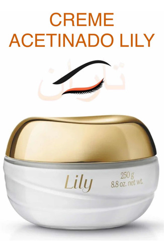 Creme Acetinado Hidratante Corporal Boticário Lily, 250g