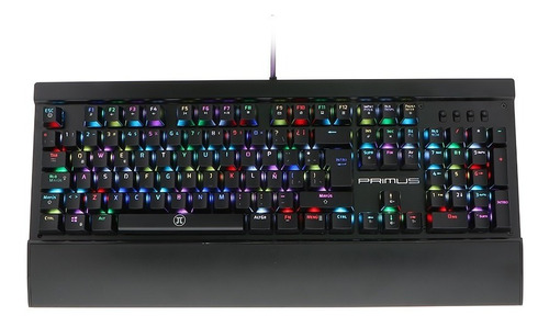 Teclado Primus Gaming Ballista200s Spanish Rgb Red Switch Color del teclado Negro Idioma Español Latinoamérica