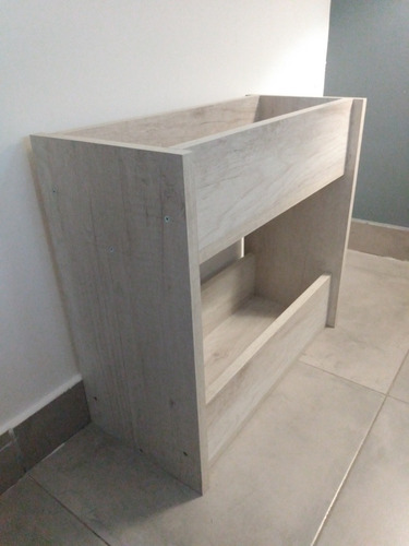 Imagen 2 de 3 de Contenedor Auxiliar Para Libros/utiles Color Madera Clara