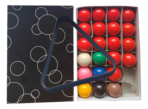 Set De 22 Bolas De Billar Mini Para Mesas 44 Mm Con Trípode