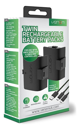 Paquete Doble De Baterías Recargables Para El Controlador Xb