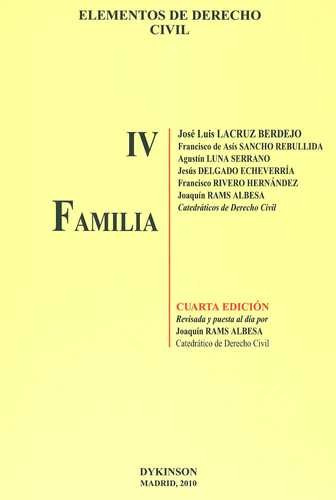 Libro Elementos De Derecho Civil Iv. Familia