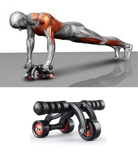 Imagen 4 de 7 de Rueda De Abdominales Ejercicio + Mini Mats / Lhua Store