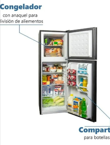 Frigobar Igloo 4.7 Pies Cúbicos Acabado Espejo Negro