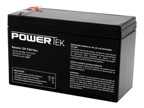 Bateria 12v 7a Powertek Alarme Cerca Elétrica Nobreak En013