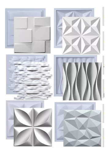 Formas Pra Gesso 3d E Cimento Kit Abs Resistente Molde Placa