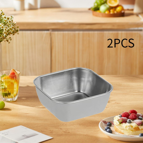 Bandejas Para Servir Postres De Acero Inoxidable, 2 Piezas