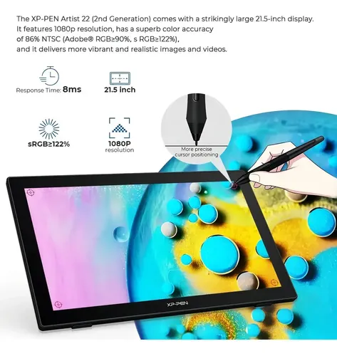 XP-PEN 液晶タブレット Artist 22 2nd CD220F Tela digitalizadora XP-Pen Artist 22 CD220f de 2ª geração