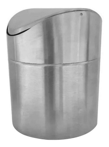 Cesto Tacho De Basura Acero Inox Chico De Mesada Vaiven Pc