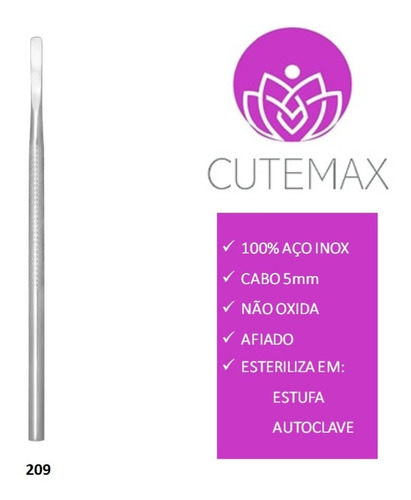 Imagem 6 de 8 de Kit Podologia Profissional 5 Instrumentos Podólogo Bisturi