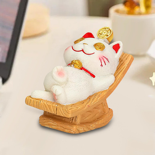 Lucky Cat Statue Kitten Figurine Collection Decoración