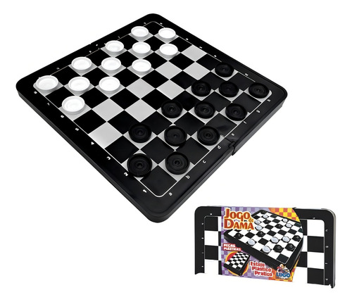 Jogo De Tabuleiro Damas - Lugo Brinquedos