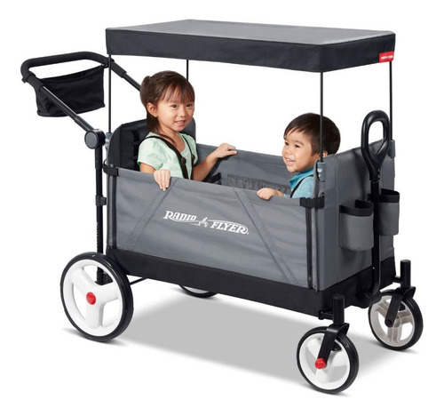 Radio Flyer City Luxe Stroll N Wagon Gris Con Organizador