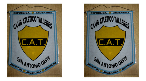 Banderin Grande 40cm Club Talleres San Antonio Oeste