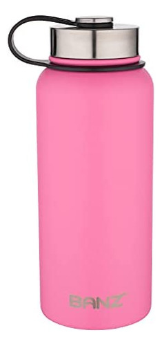 Banz Botella De Agua Aislada De Doble Pared, Grande, De Acer