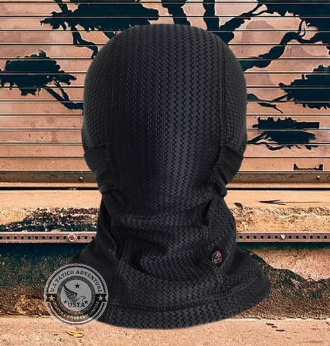 Imagem 4 de 6 de Balaclava Máscara Tática Malha Térmica Proteção Uv50+ Gta