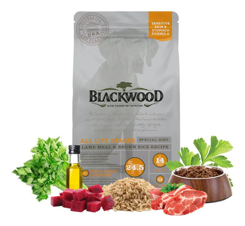 Blackwood Dog Piel Y Estómago Sensible Cordero Y Arroz 2.2kg