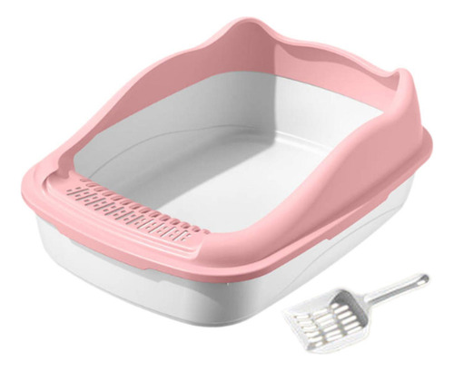 Caja De Arena Para Gatos Con Lados Altos, Suministros Para