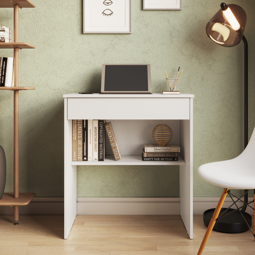 Escrivaninha Computador Estudo Home Office Mesa Com Gaveta Móveis Bonatto