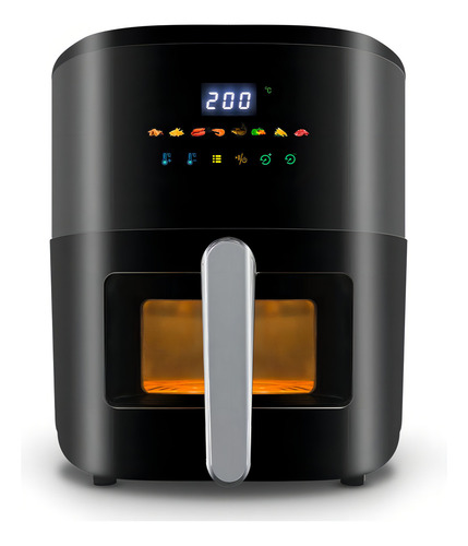 Air Fryer Fritadeira Elétrica Extream 4,5l Preto 127v