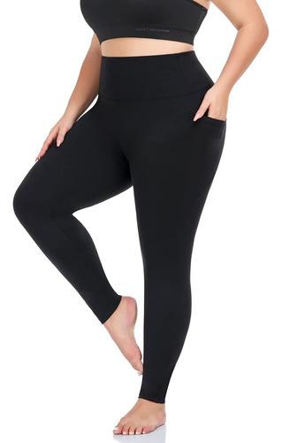 Morefeel Leggings De Talla Grande Para Mujer Con Bolsillos, 