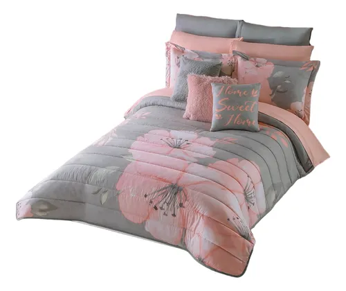 comprar Edredón Ligero Aurora Gris Matrimonial Colchas Concord